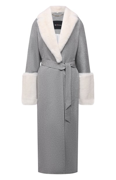 Женское кашемировое пальто с отделкой из меха норки KITON, арт. D50604K06332/VVIC