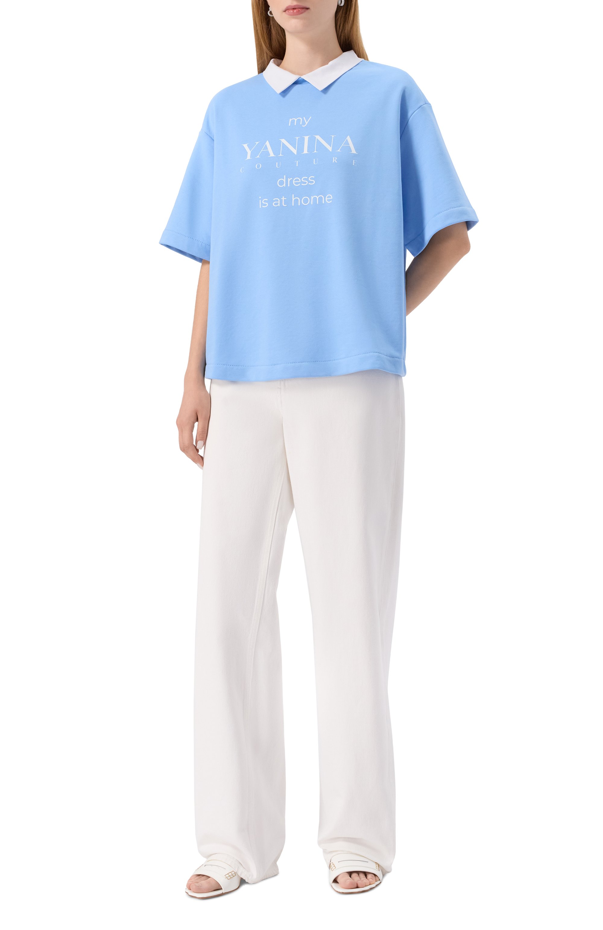 Хлопковая футболка YANINA, арт. 0-3073C, фото 2