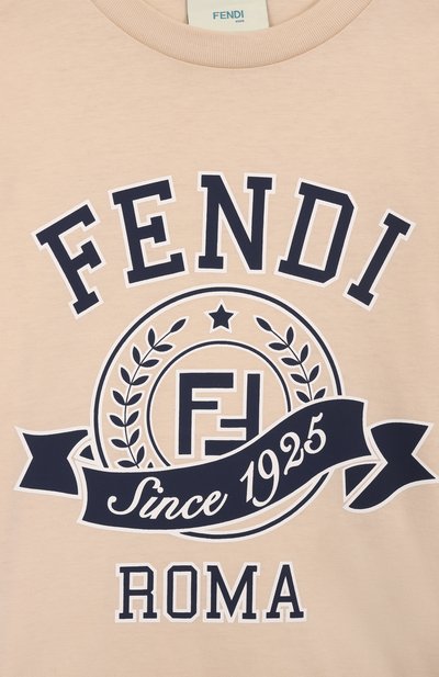Хлопковая футболка FENDI, арт. JUI164/7AJ/8-12+, фото 3