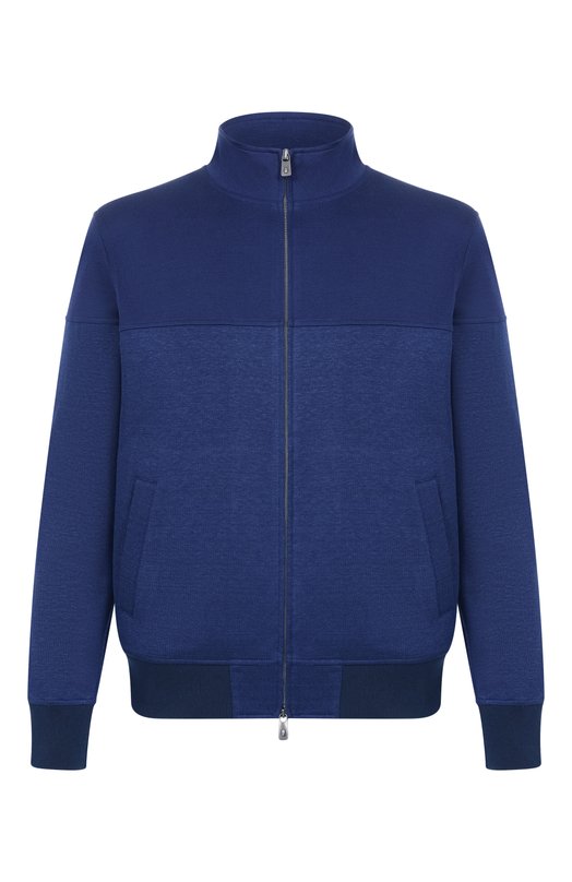 Толстовка из хлопка и льна Capobianco 20M453.DH00. Синий 20M453.DH00.