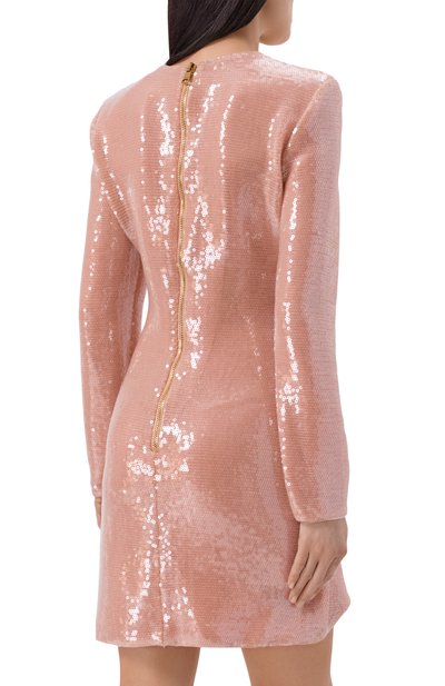 Платье с отделкой пайетками BALMAIN, арт. GF0R8925/XL95, фото 3