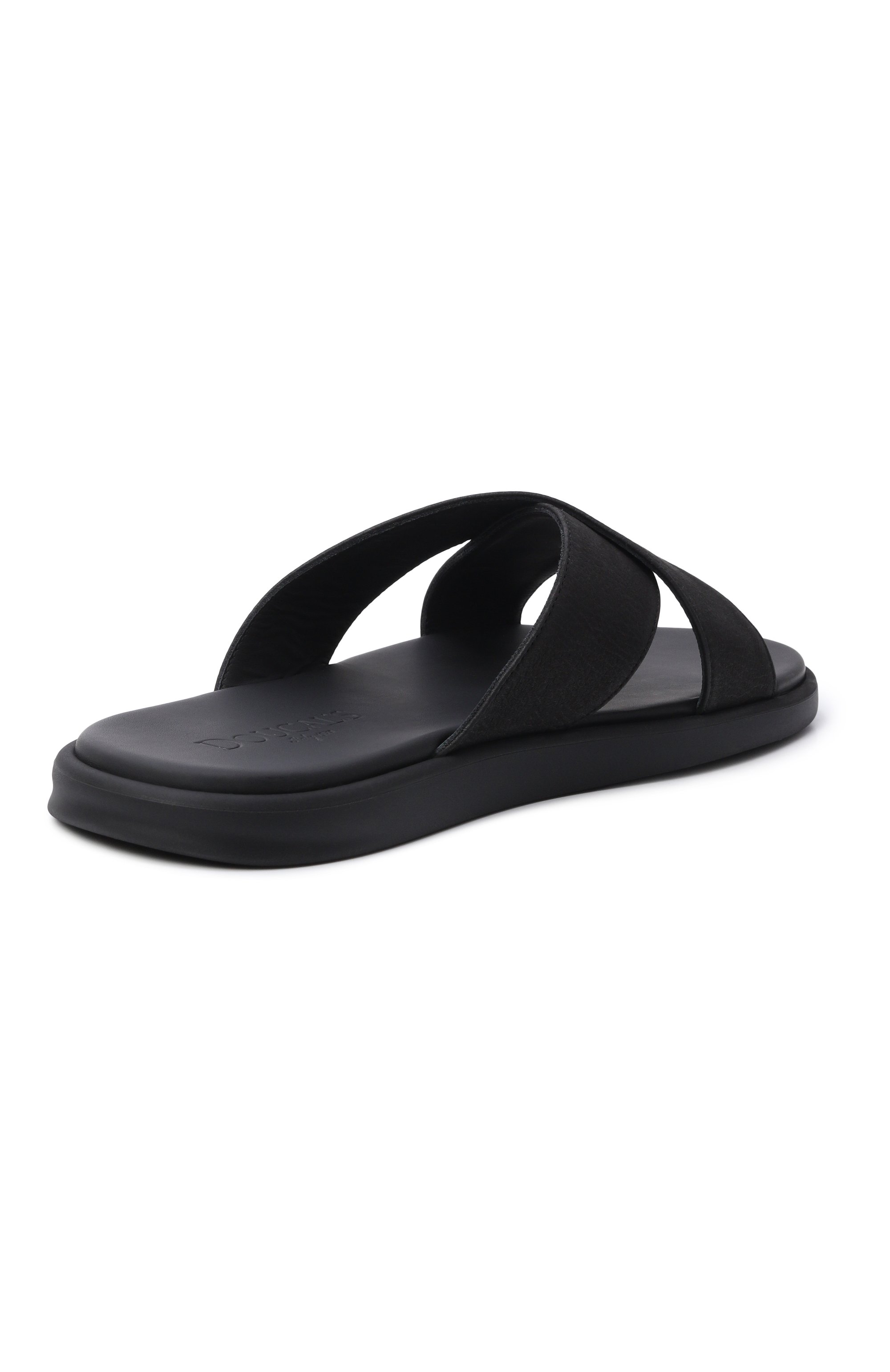 Шлепанцы из нубука DOUCAL'S черного цвета по цене 37100 руб., арт. DU2859MYK0UF249NN06, фото 4 Шлепанцы из нубука DOUCAL'S, арт. DU2859MYK0UF249NN06, фото 4