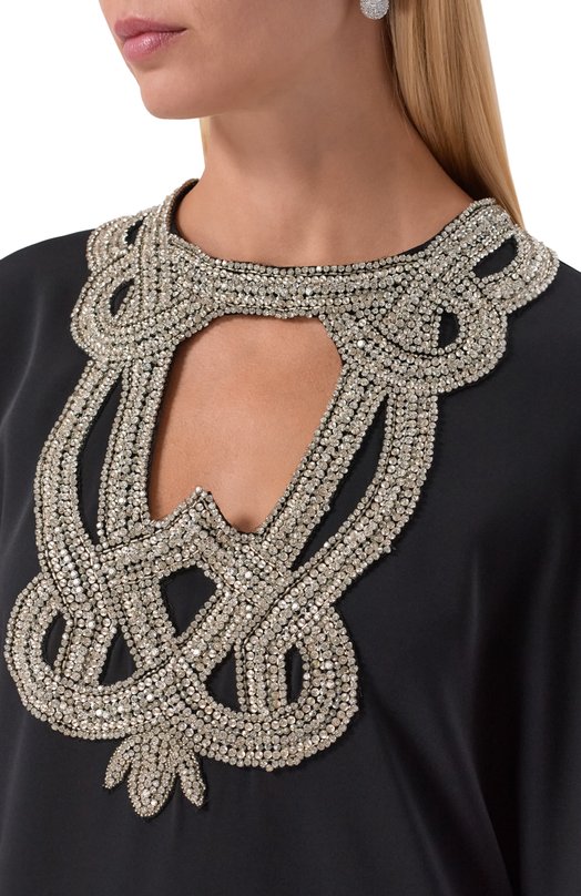 Платье с отделкой стразами Zuhair Murad PKA25008/CRCA018 Чёрный  PKA25008/CRCA018 Фото 4