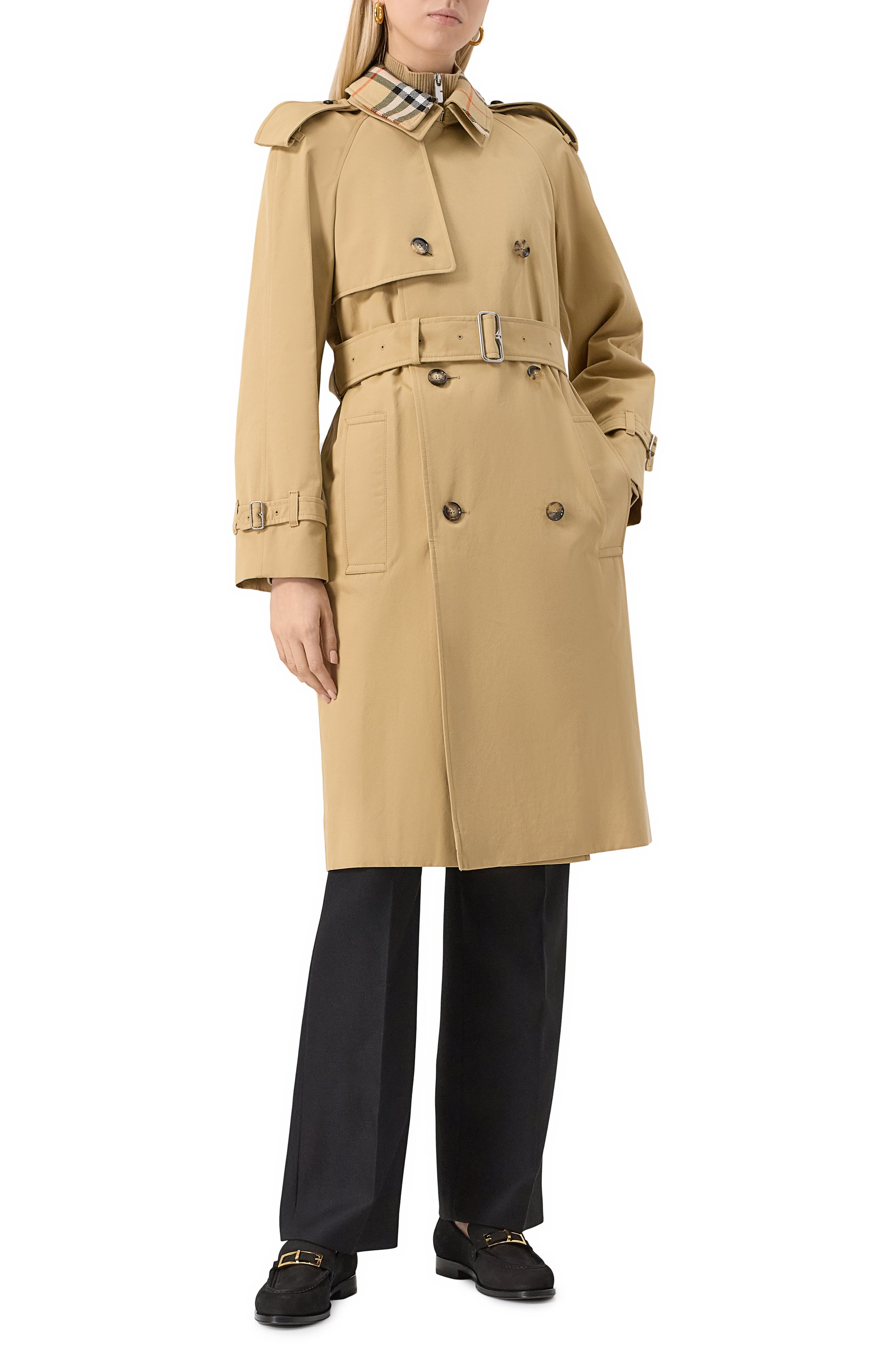 Хлопковый тренч BURBERRY, арт. 8091066, фото 3