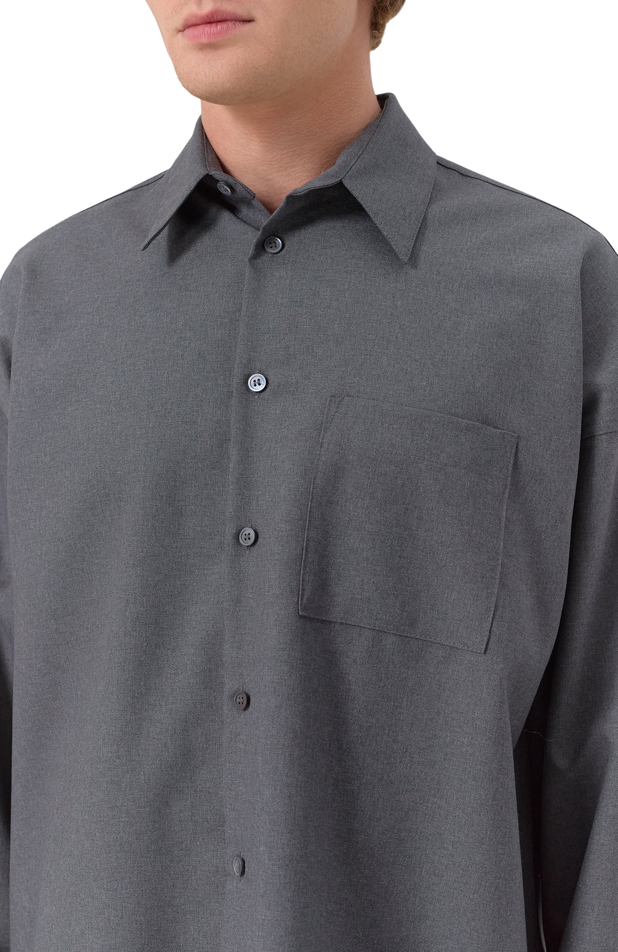 Шерстяная рубашка MARNI, арт. CUMU0061A3/TW839, фото 5