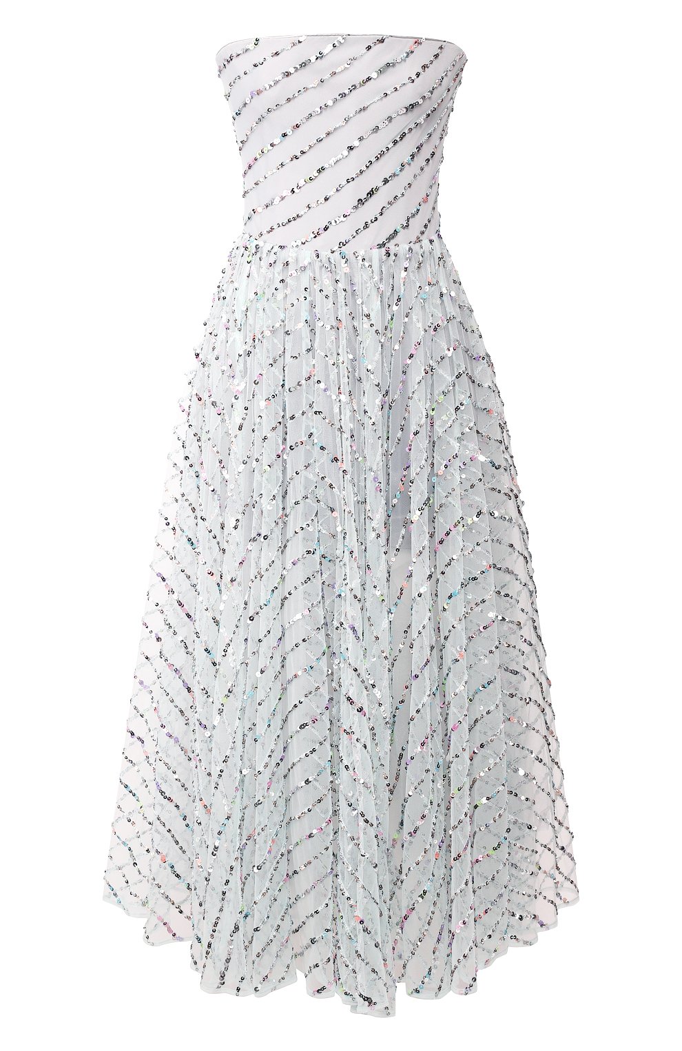 Платье-миди RASARIO голубого цвета по цене 123200 руб., арт. 0035S20_2, фото 1 Платье-миди RASARIO, арт. 0035S20_2, фото 1