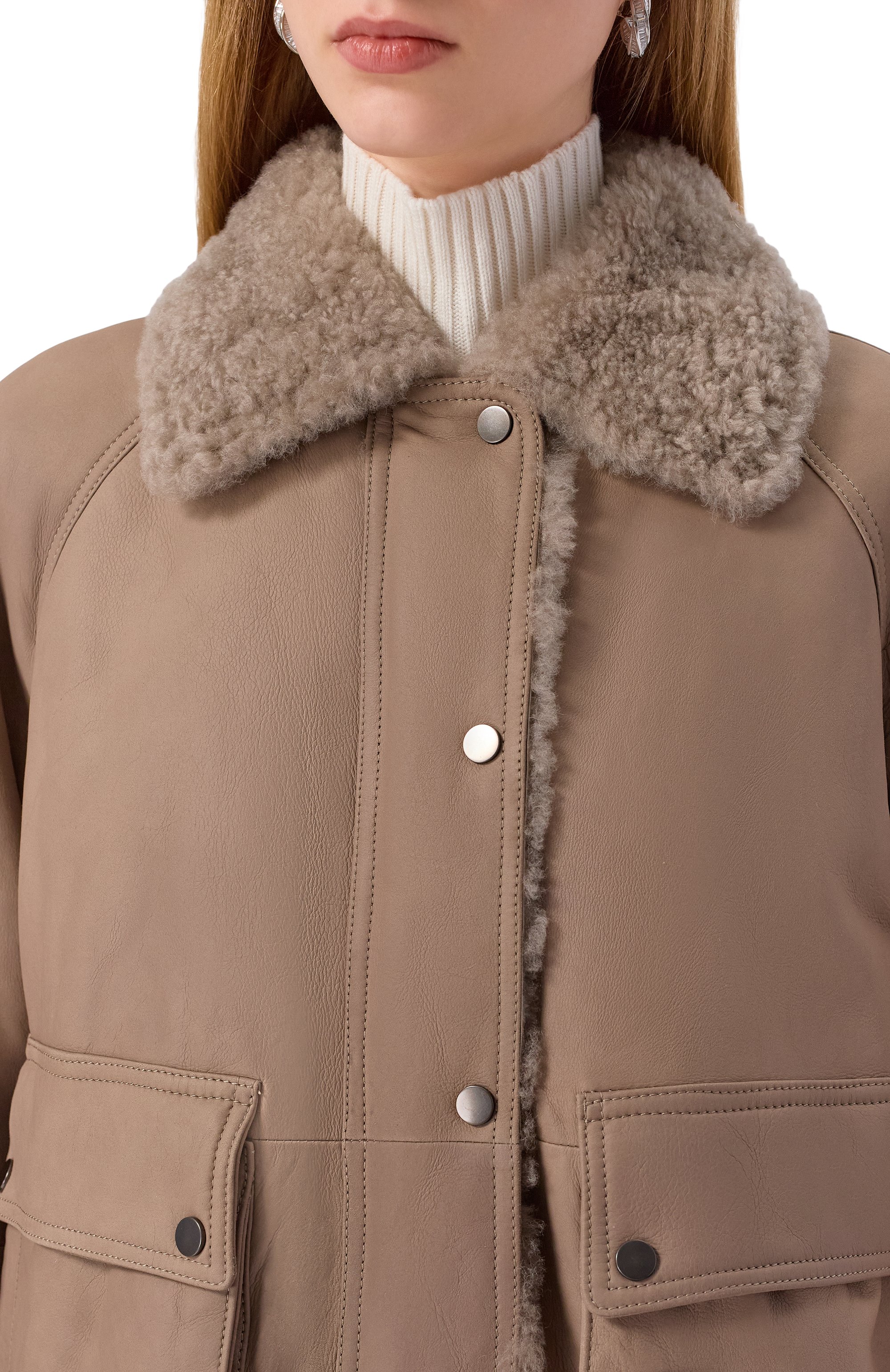 Дубленка из овчины BRUNELLO CUCINELLI, арт. MPMBP7911, фото 5