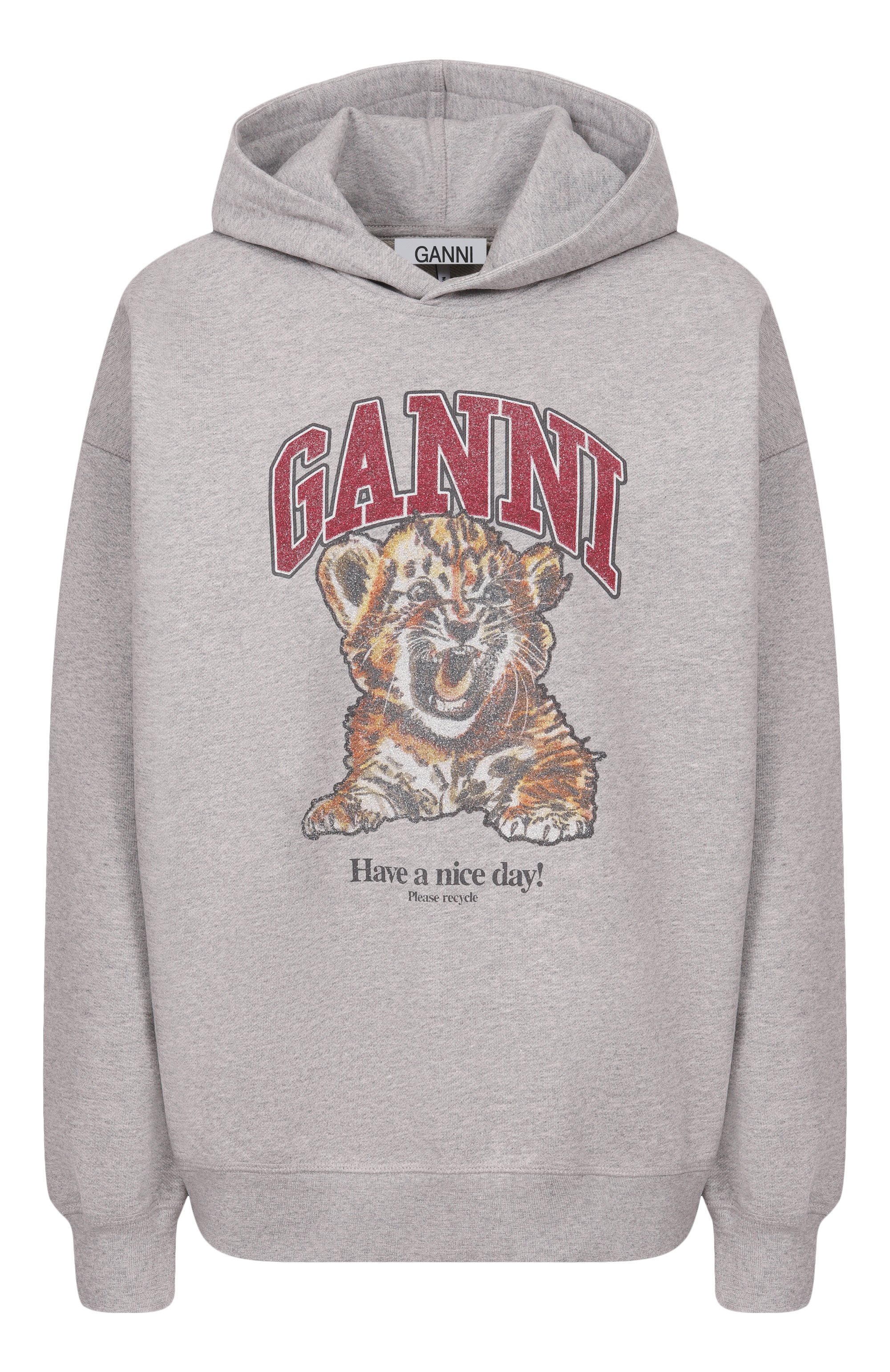 Хлопковое худи GANNI, арт. A1060024, фото 1