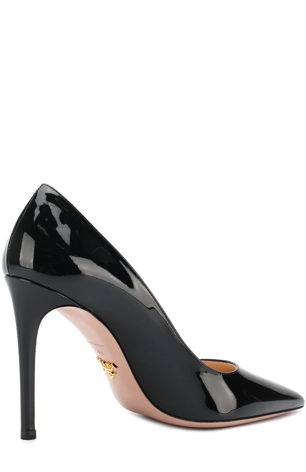 Лаковые туфли на шпильке PRADA, арт. 1I834I-69-F0002-100, фото 4