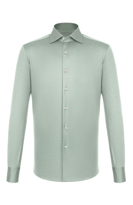 Мужская хлопковая сорочка MVST, арт. SLIM/GABRIELLE/R0UND/1628-JERSEY (INTERL0CK)