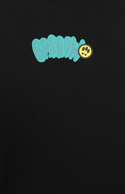 Хлопковая футболка BARROW черного цвета по цене 5620 руб., арт. S6BKJUTH007, фото 3 Хлопковая футболка BARROW, арт. S6BKJUTH007, фото 3