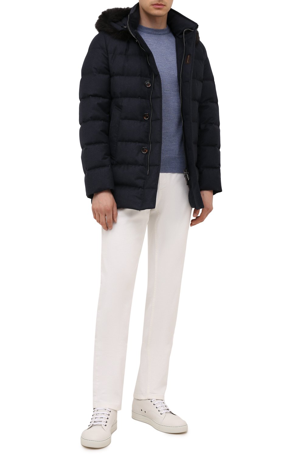 Пуховик moresco-ll с отделкой из меха енота MOORER, арт. M0RESC0-LL/M0UGI100235-TEPA236, фото 2