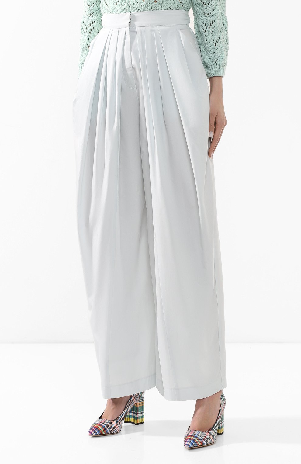 Хлопковые брюки VIKA GAZINSKAYA, арт. SS19-1721, фото 3