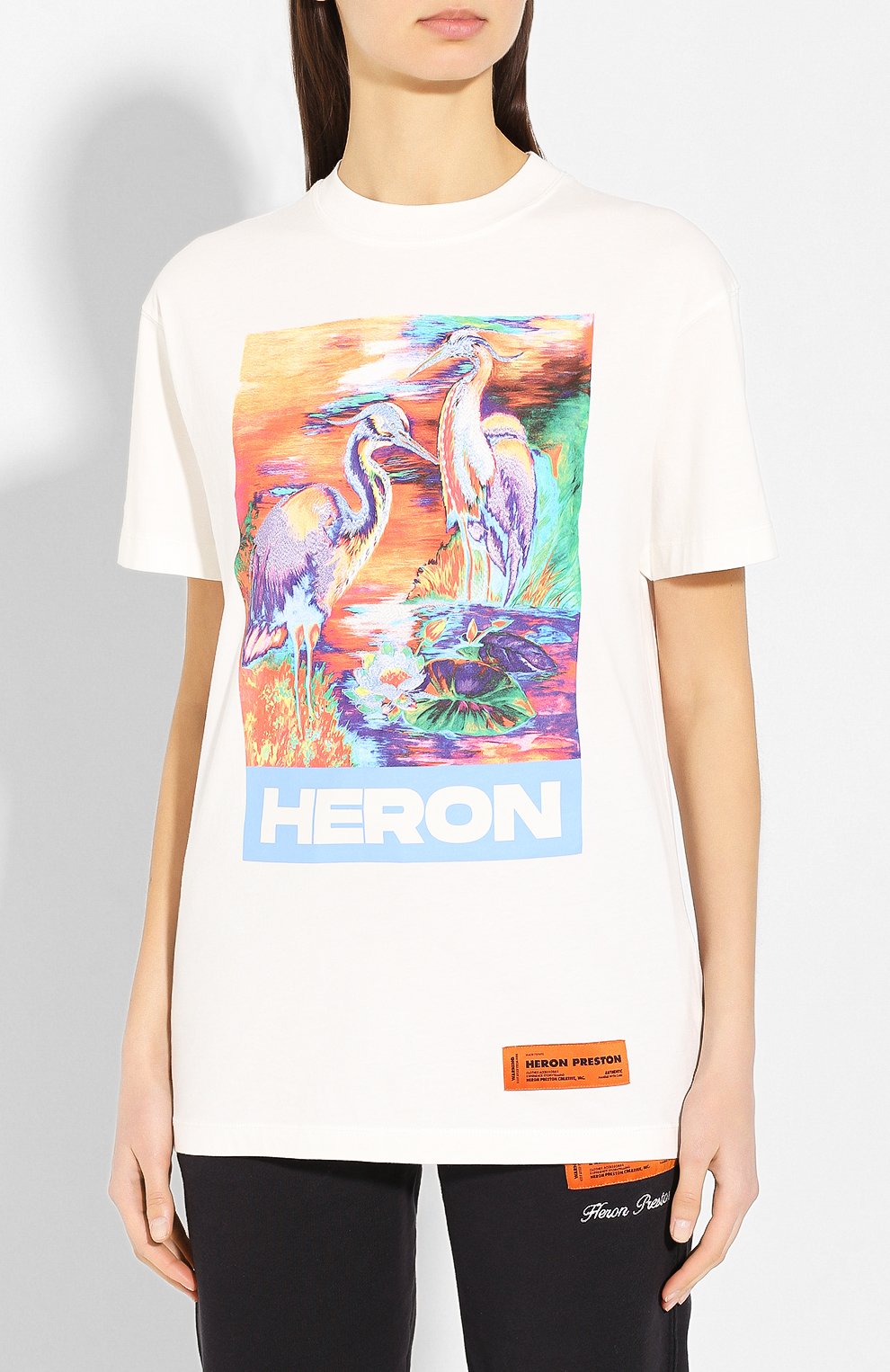 Хлопковая футболка HERON PRESTON, арт. HWAA015R209140130188, фото 3