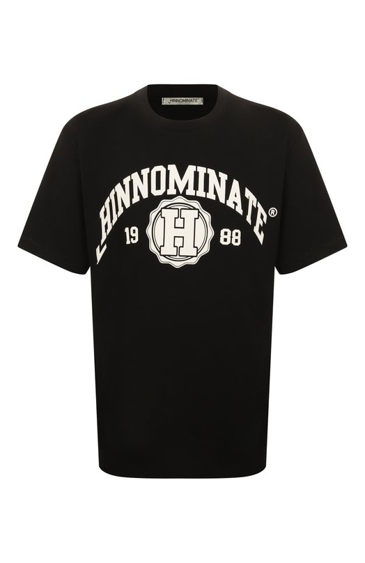 Хлопковая футболка HINNOMINATE HMABM01432 Чёрный HMABM01432