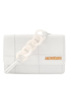 Женская сумка le riviera mini JACQUEMUS белого цвета, арт. 203BA09/308100 | Фото 6 (Размер: mini; Материал: Натуральная кожа; Сумки-технические: Сумки через плечо; Драгоценные камни: Проставлено; Материал сплава: Проставлено)