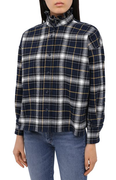 Хлопковая блузка FORTE DEI MARMI COUTURE разноцветного цвета по цене 18300 руб., арт. 20WF7104, фото 3 Хлопковая блузка FORTE DEI MARMI COUTURE, арт. 20WF7104, фото 3