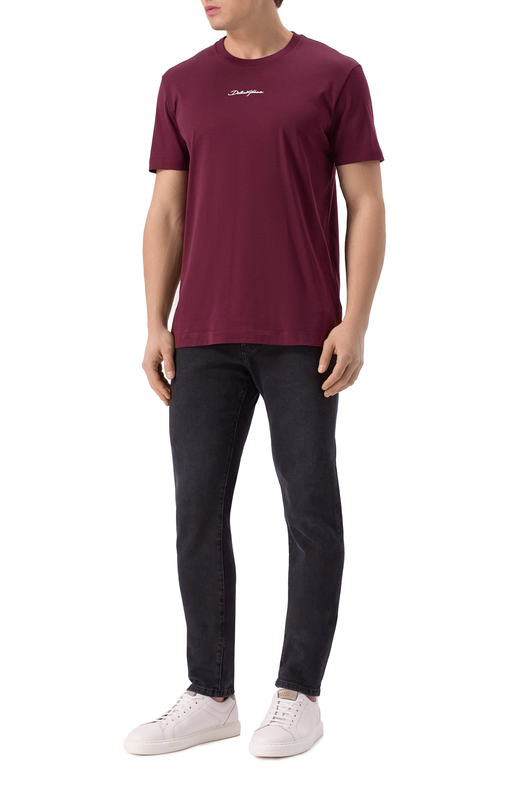 Хлопковая футболка DOLCE & GABBANA, арт. G8RN8Z/G7NUB, фото 2