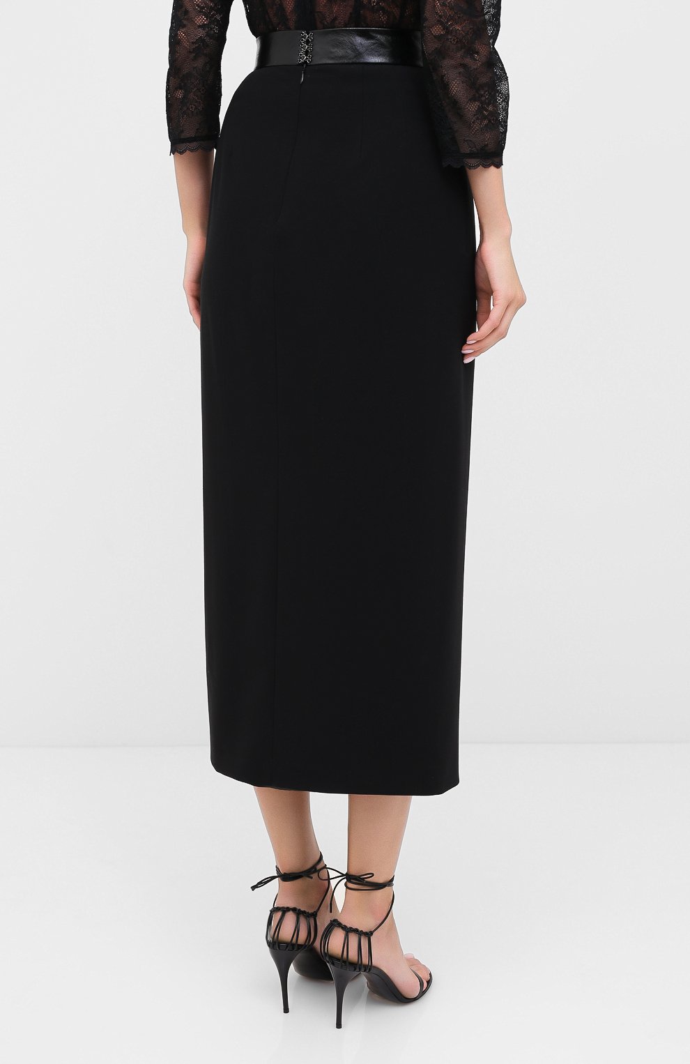 Юбка ULYANA SERGEENKO черного цвета по цене 115000 руб., арт. GNM003SS20P (0003р20), фото 4 Юбка ULYANA SERGEENKO, арт. GNM003SS20P (0003р20), фото 4