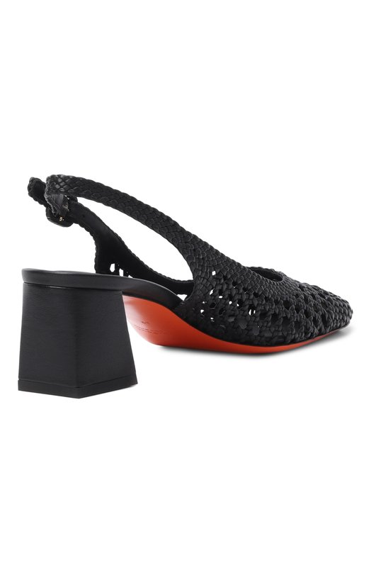 Кожаные туфли Santoni WDMG72161HA2SARX Чёрный  WDMG72161HA2SARX Фото 5