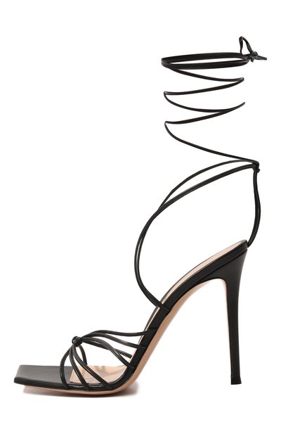 Кожаные босоножки sylvie GIANVITO ROSSI, арт. G32016.15RIC.NAPNER0, фото 4