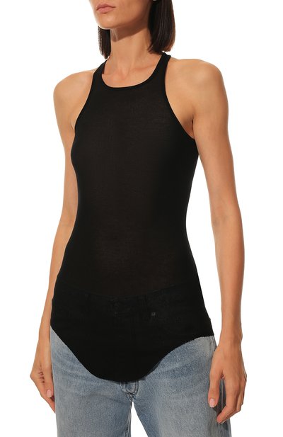 Майка из вискозы и шелка RICK OWENS, арт. RP01B4101/RC, фото 3