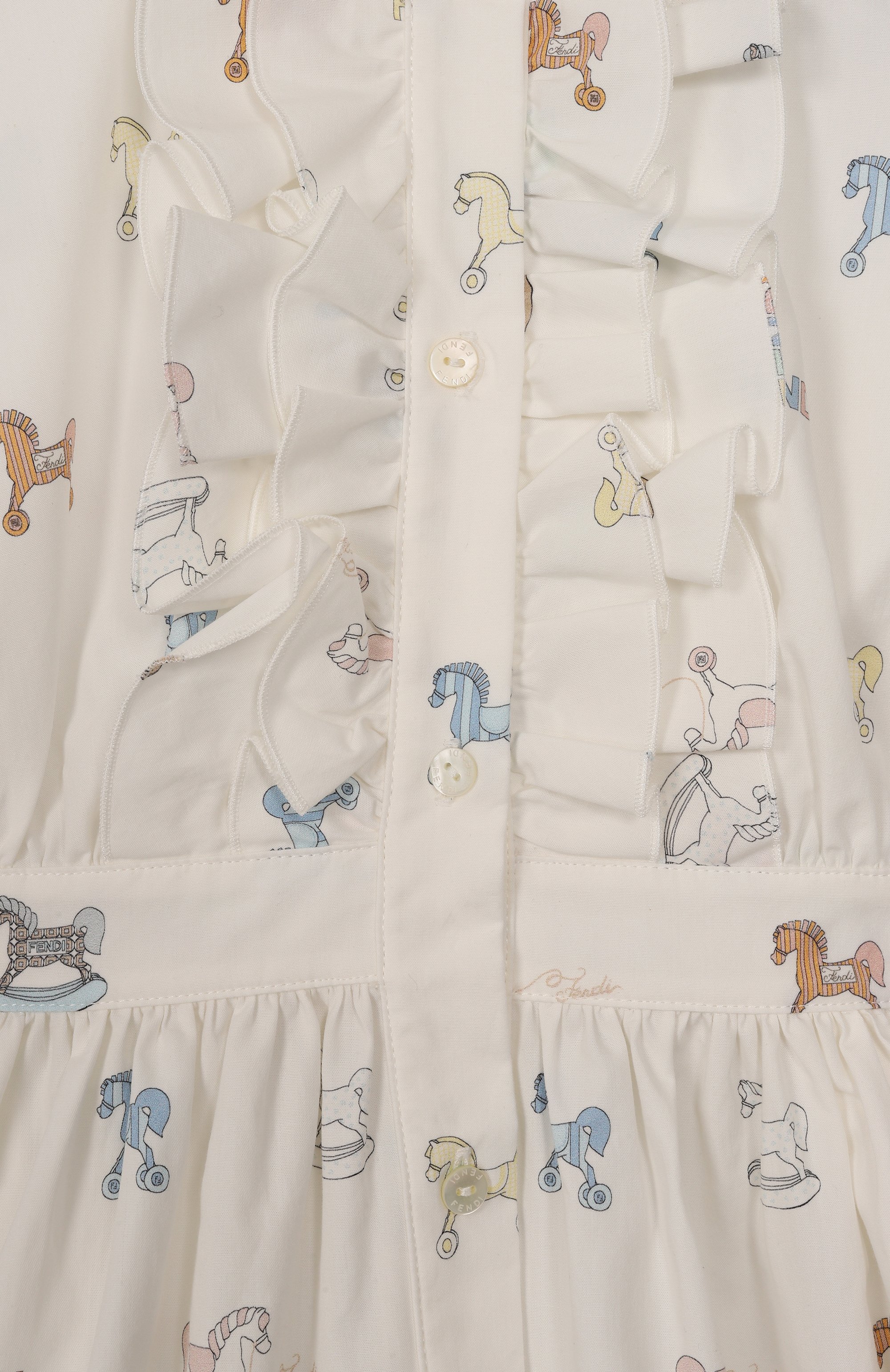 Хлопковое платье FENDI, арт. BFB597/AVW9, фото 3