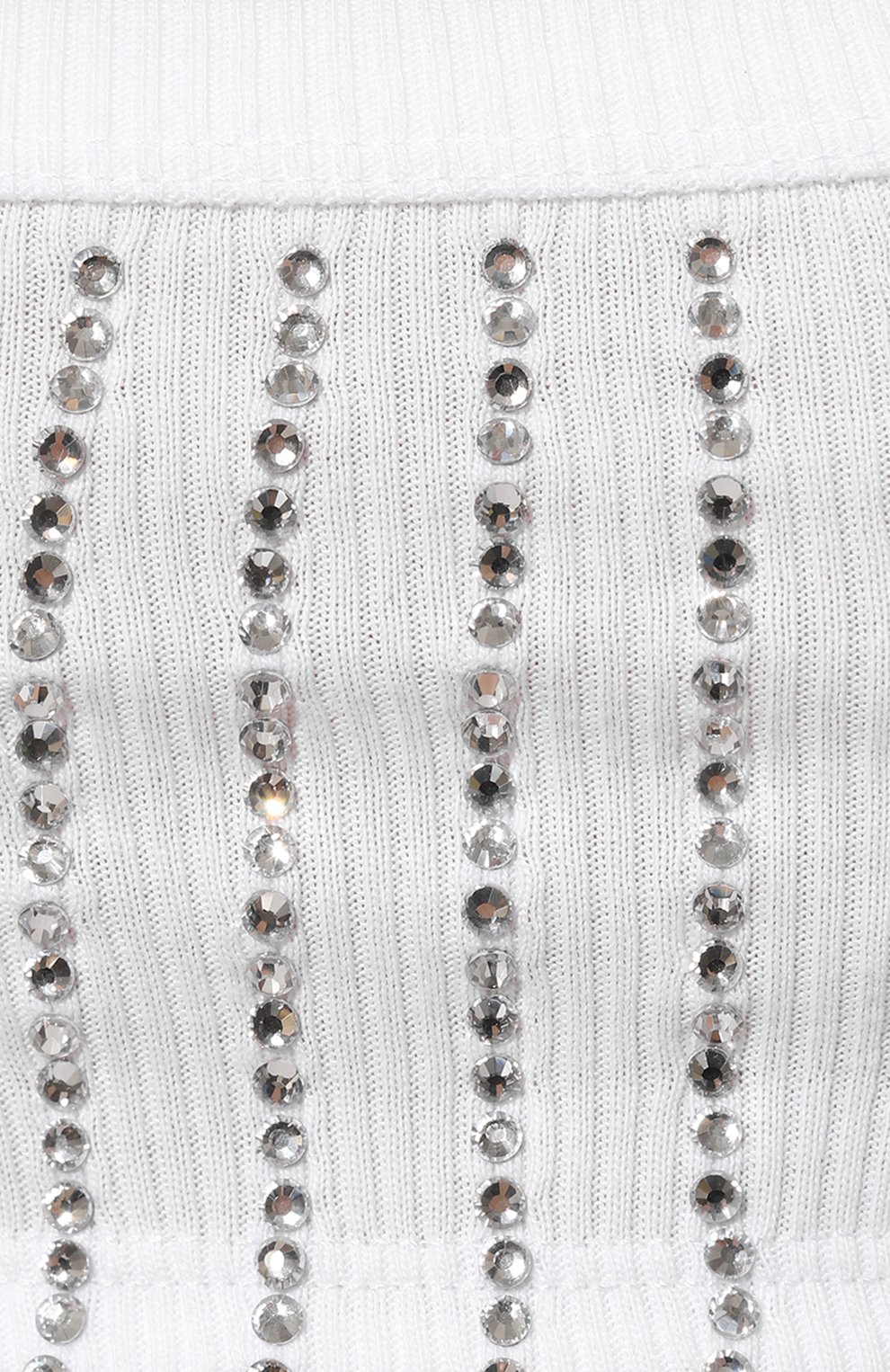 Хлопковый топ с отделкой стразами THE ATTICO, арт. 247WCT275, фото 5