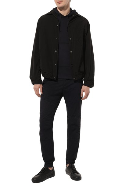 Хлопковые брюки C.P. COMPANY темно-синего цвета по цене 32450 руб., арт. 14CMPA271A-0060260, фото 2 Хлопковые брюки C.P. COMPANY, арт. 14CMPA271A-0060260, фото 2