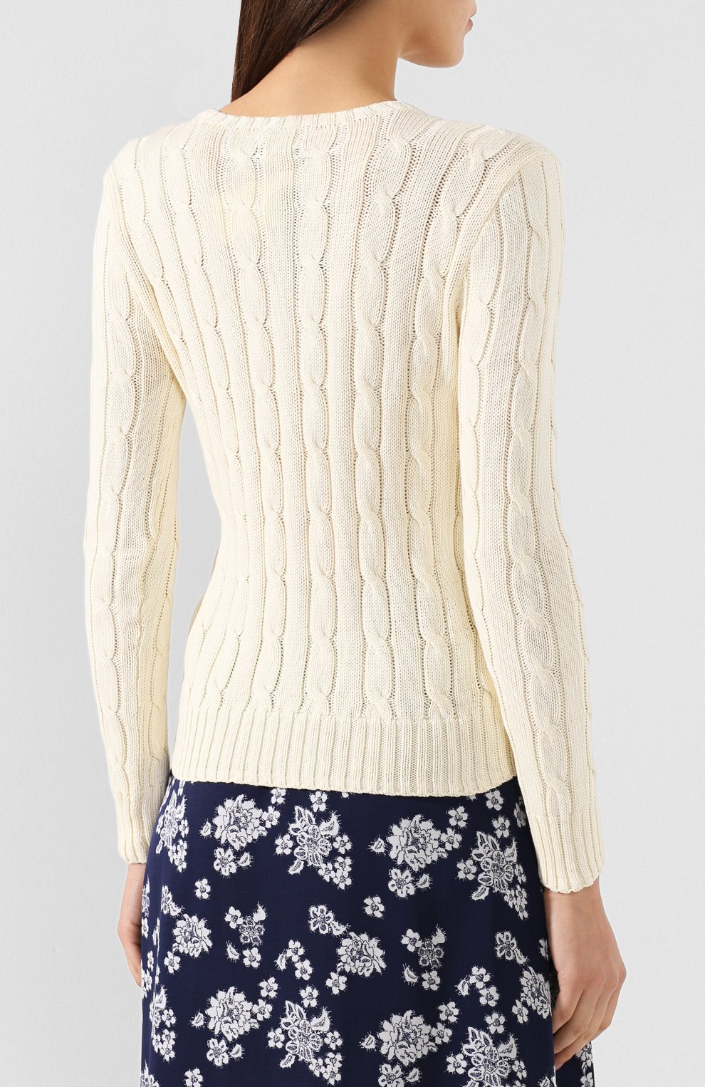 Хлопковый пуловер POLO RALPH LAUREN бежевого цвета по цене 19650 руб., арт. 211580009, фото 4 Хлопковый пуловер POLO RALPH LAUREN, арт. 211580009, фото 4