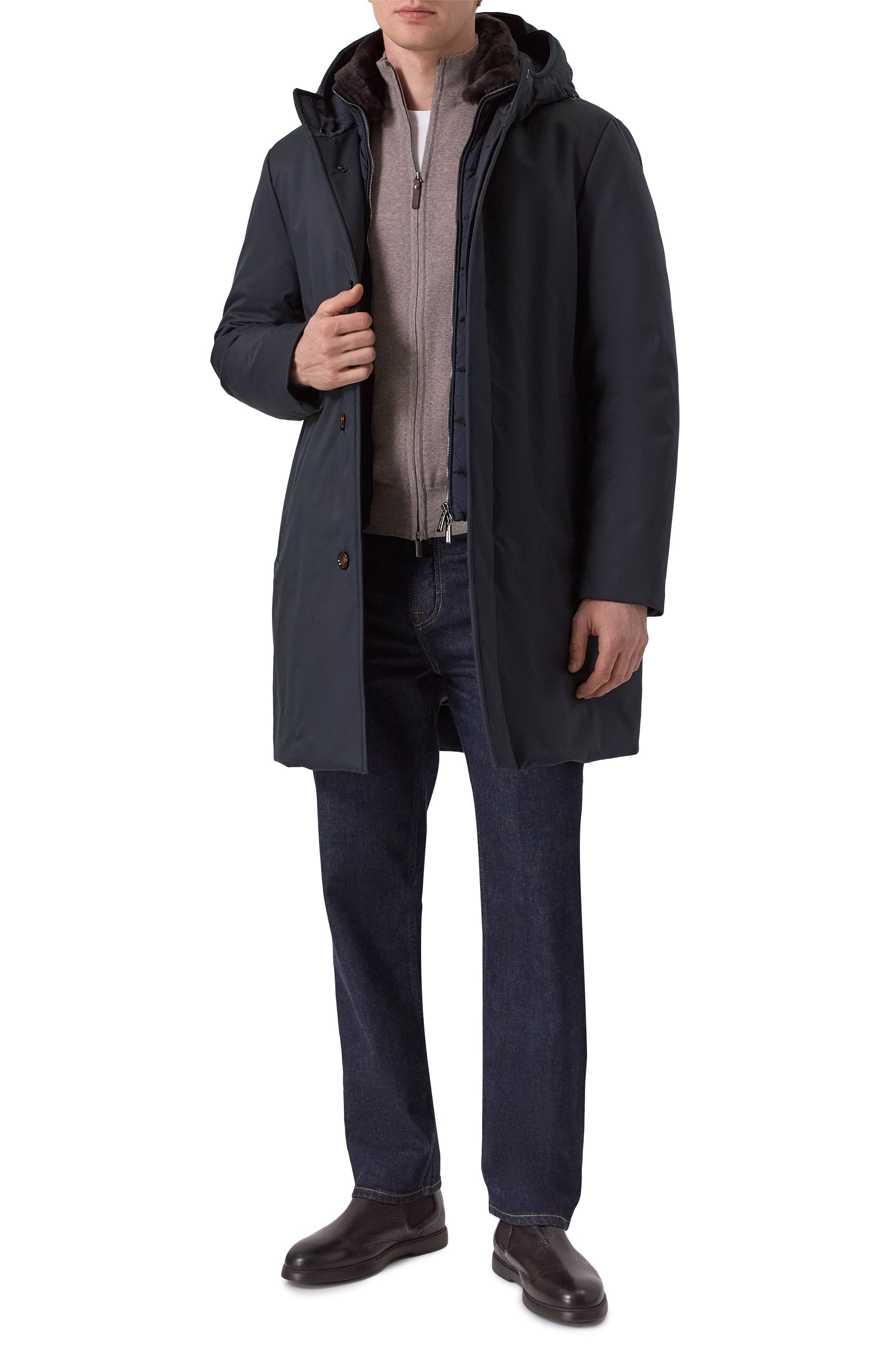 Парка vannes-ads с отделкой из овчины MOORER, арт. VANNES/ADS, фото 2