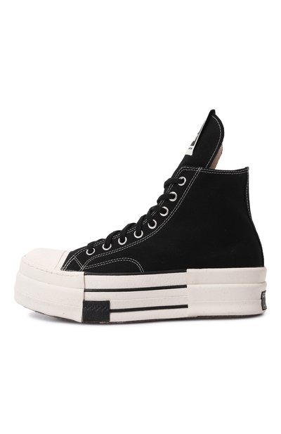 Текстильные кеды converse x rick owens DRKSHDW черного цвета по цене 23150 руб., арт. DC02CX954/A04R1, фото 4 Текстильные кеды converse x rick owens DRKSHDW, арт. DC02CX954/A04R1, фото 4