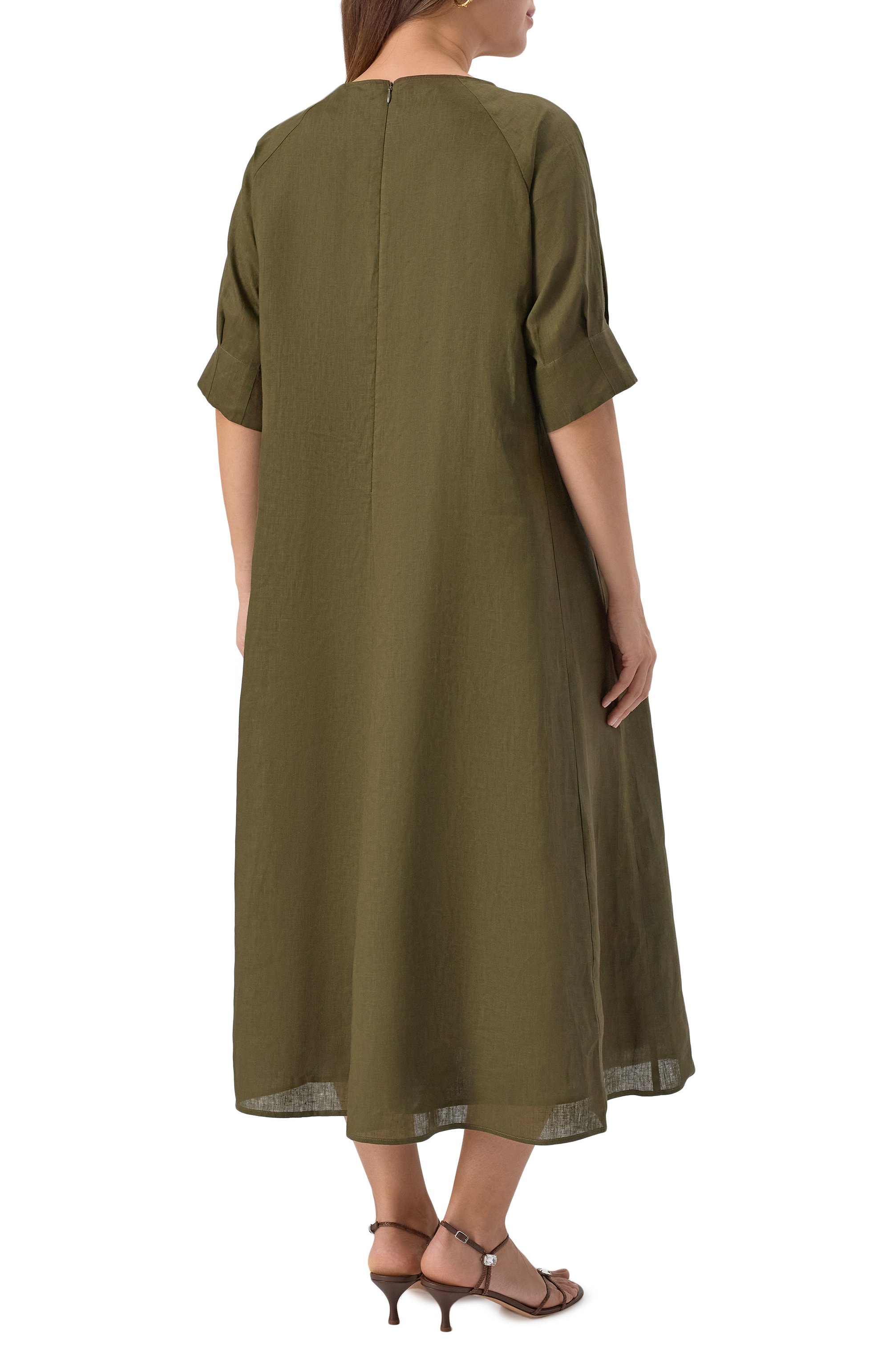 Льняное платье MARINA RINALDI, арт. KIENS, фото 4