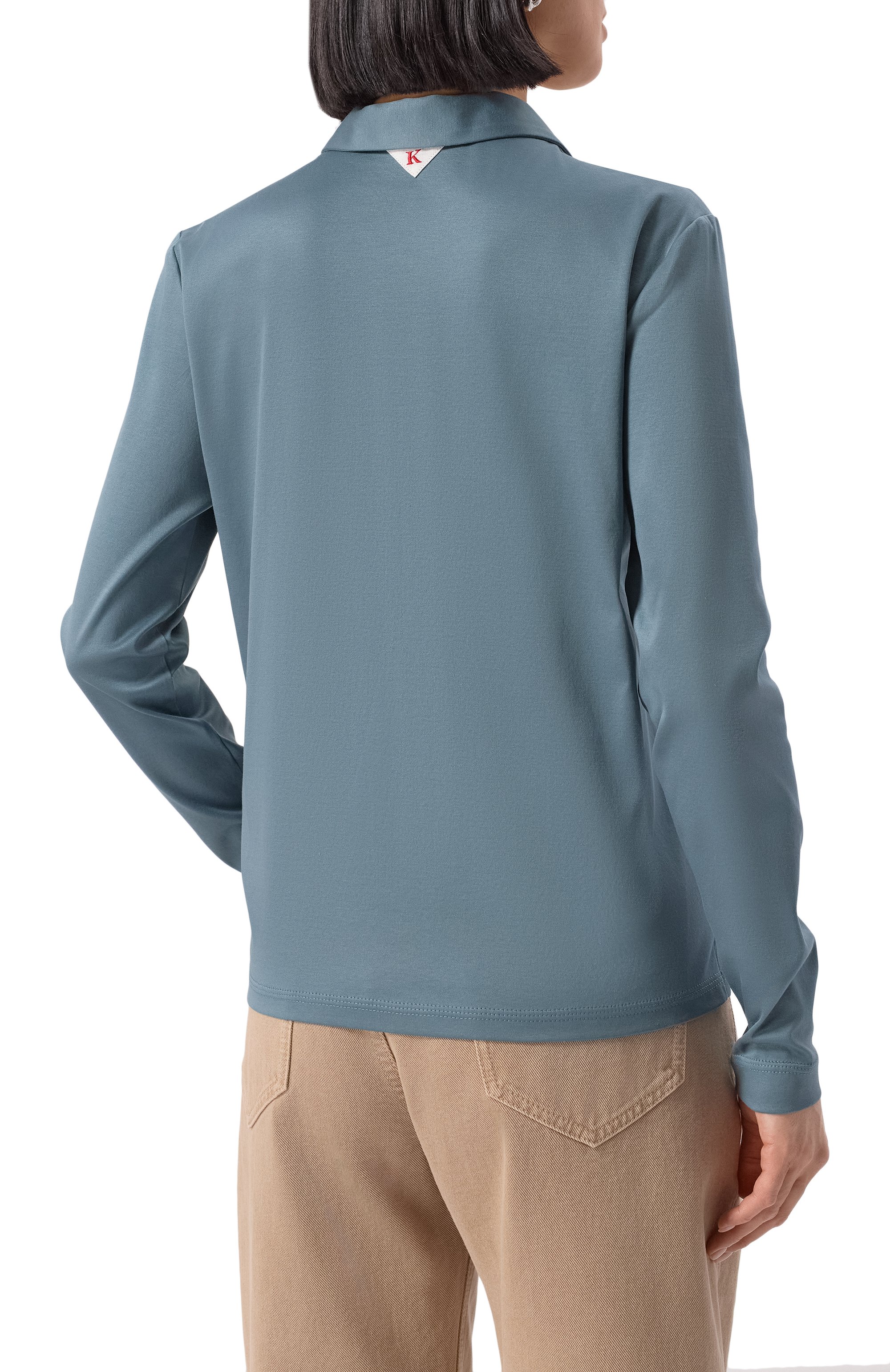 Хлопковое поло KITON зеленого цвета по цене 104500 руб., арт. D58440H080511616, фото 4 Хлопковое поло KITON, арт. D58440H080511616, фото 4