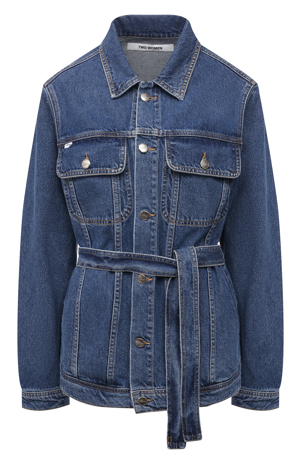 Джинсовая куртка TWO WOMEN IN THE WORLD синего цвета по цене 32050 руб., арт. CL01/A1HF035, фото 1 Джинсовая куртка TWO WOMEN IN THE WORLD, арт. CL01/A1HF035, фото 1