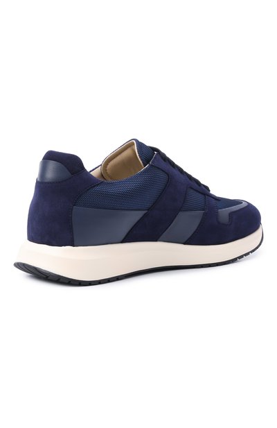 Комбинированные кроссовки MVST темно-синего цвета по цене 94250 руб., арт. SNEAKER 7/CALFSKIN+SUEDE+NYL0N, фото 4 Комбинированные кроссовки MVST, арт. SNEAKER 7/CALFSKIN+SUEDE+NYL0N, фото 4