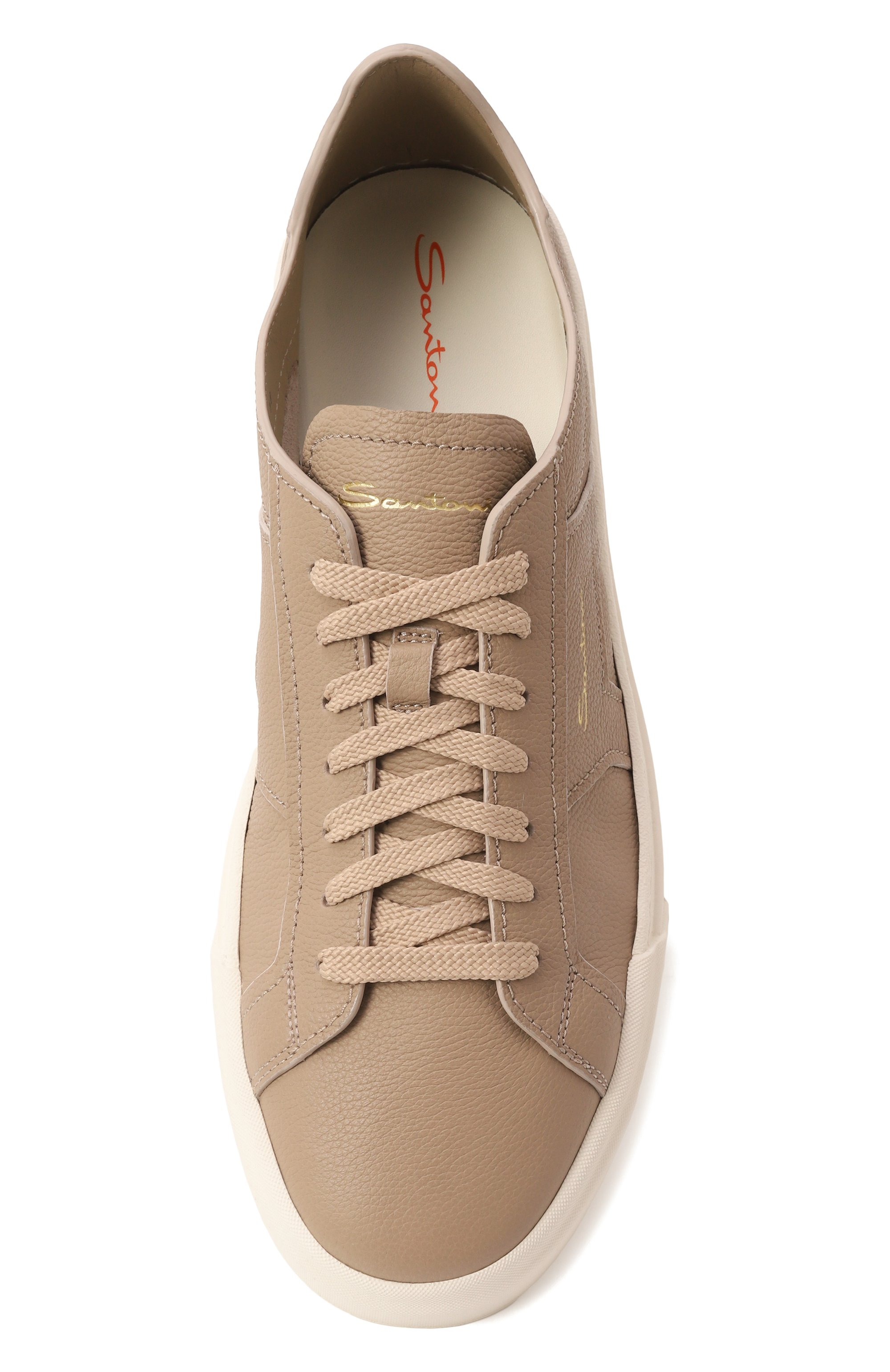 Кожаные кеды double buckle SANTONI, арт. MBGG21967PNNTSIW, фото 6