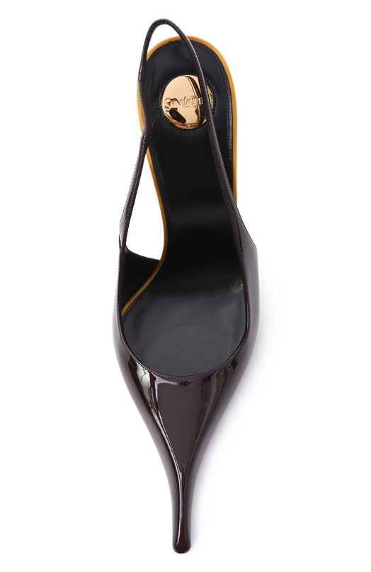 Лакированные туфли Amalia 110 Saint Laurent 850072/1TVAN Коричневый  850072/1TVAN Фото 6