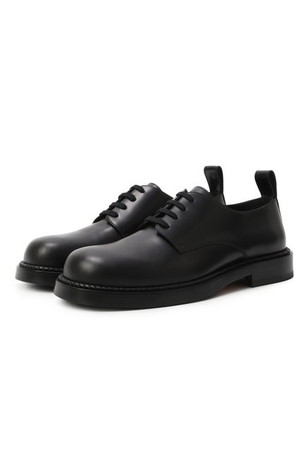 Мужские кожаные дерби BOTTEGA VENETA черного цвета по цене 0 руб., арт. 754565V2WX0 1000 | Фото 1