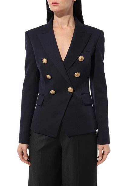 Шерстяной жакет BALMAIN, арт. AF1SG000WB08, фото 3