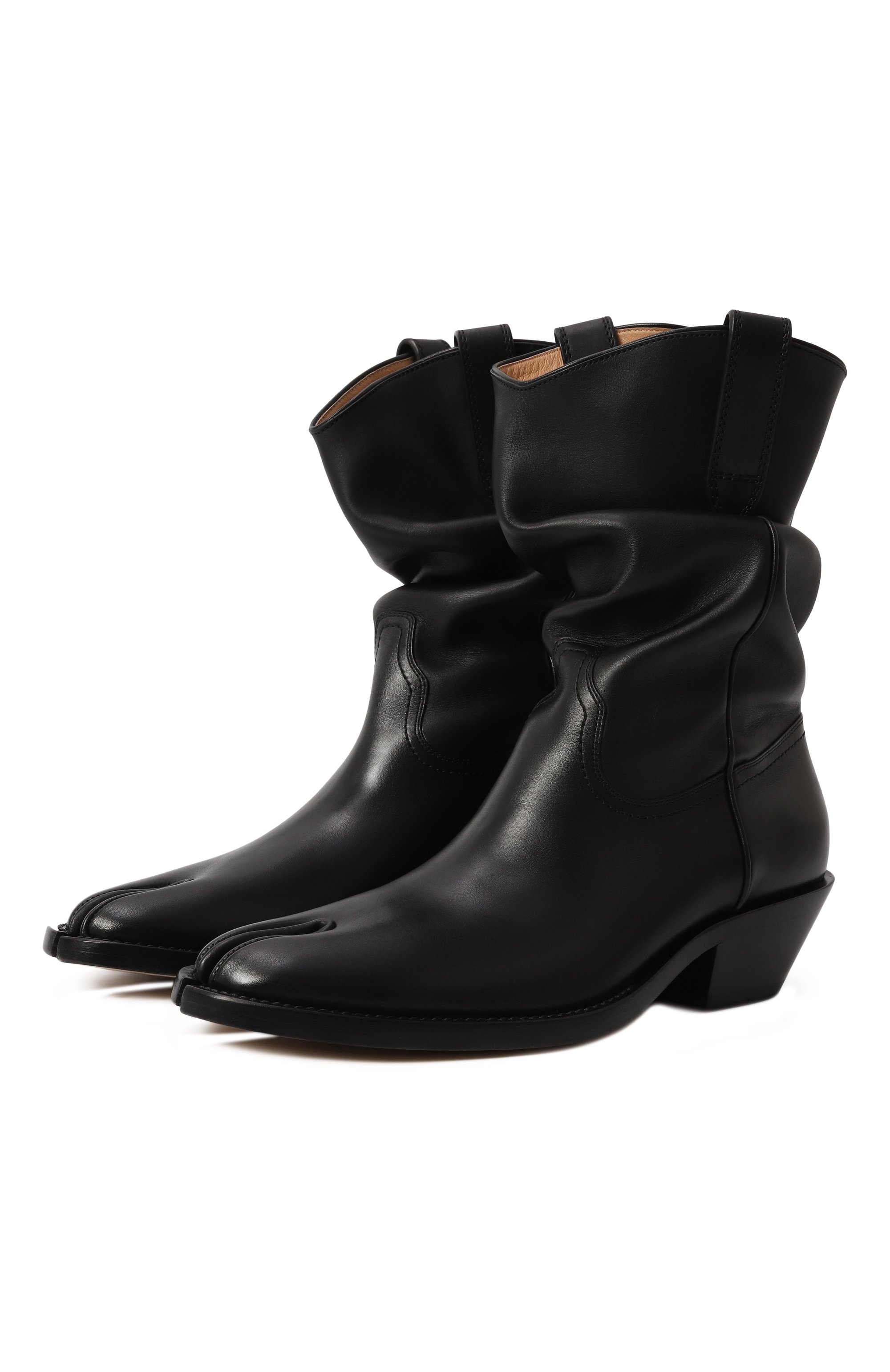 Кожаные казаки tabi MAISON MARGIELA, арт. S39WW0068/P3292, фото 1