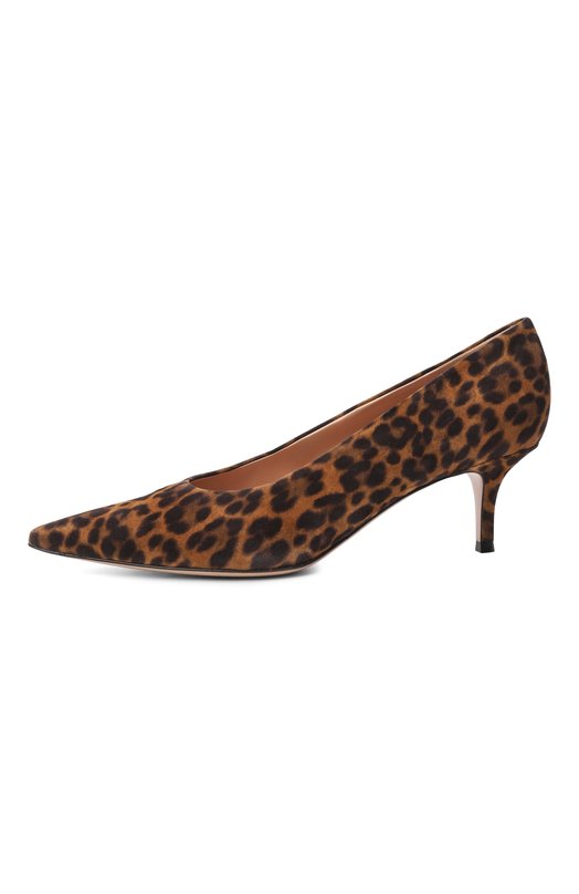 Замшевые туфли Robbie 55 Gianvito Rossi G22273.55RIC.CMDALLP Леопардовый  G22273.55RIC.CMDALLP Фото 4