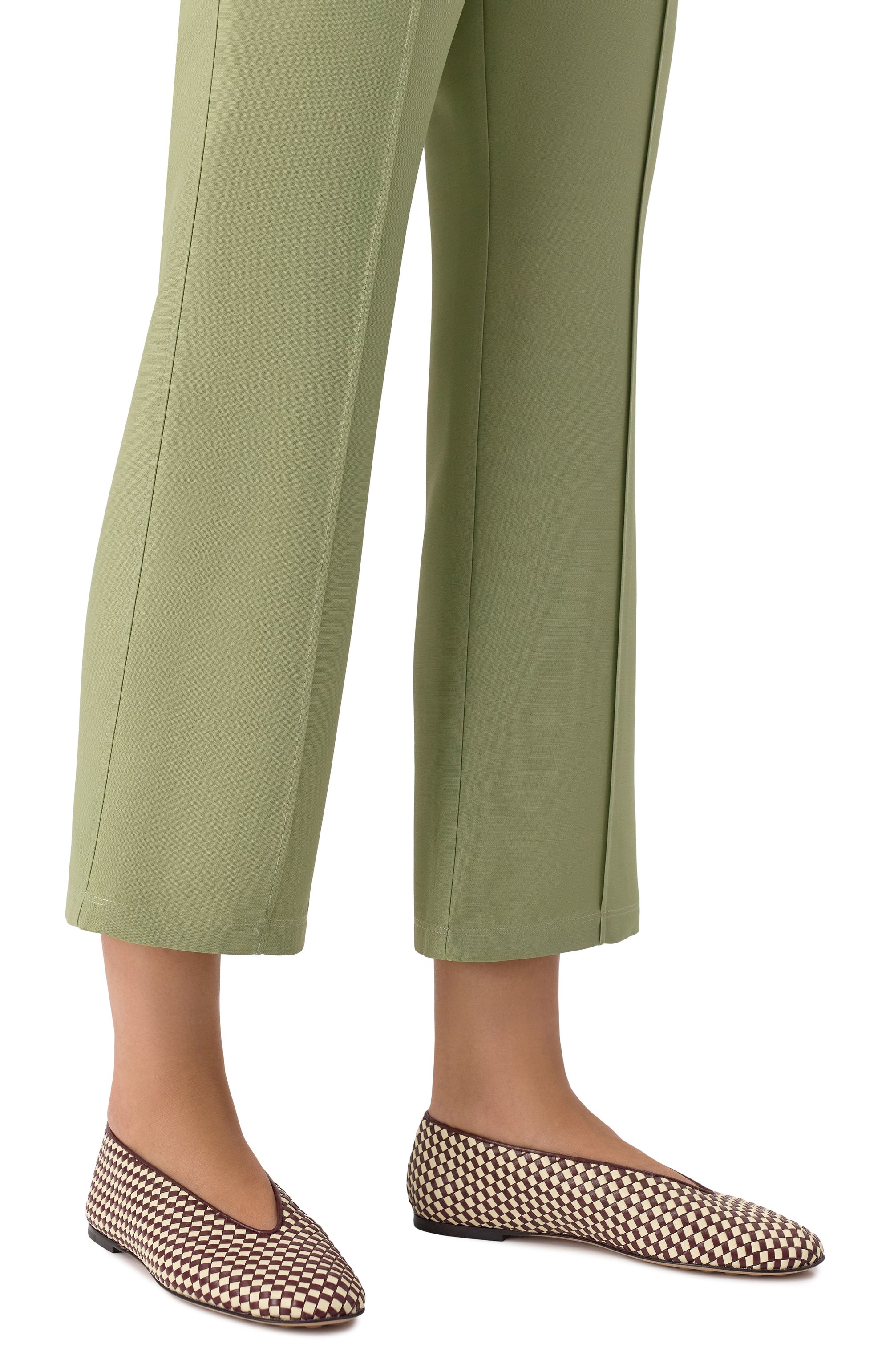 Кожаные балетки rosa BOTTEGA VENETA, арт. 837887/V4VE1, фото 2