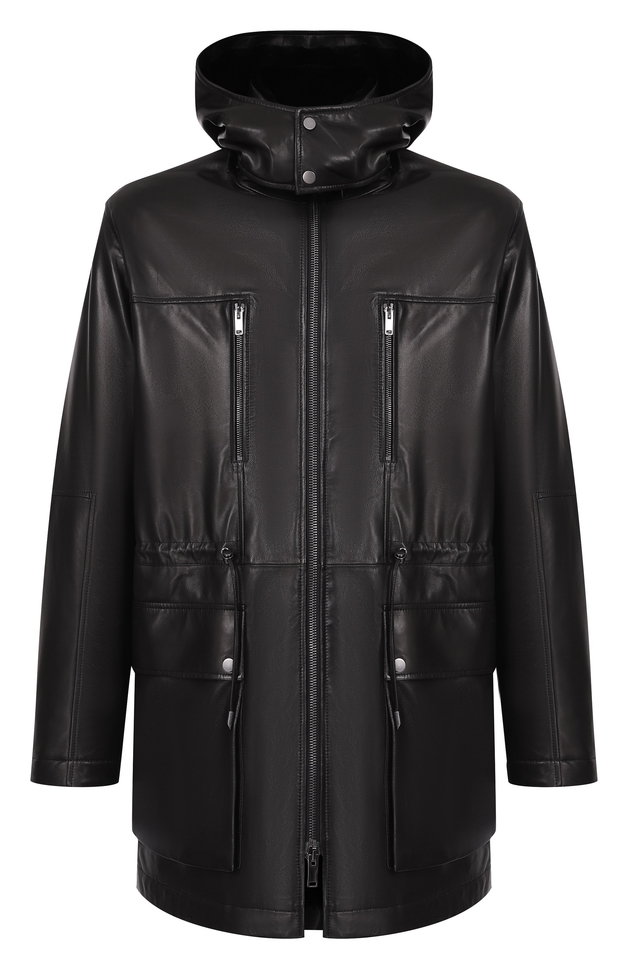 Кожаная парка с подкладкой из норки MVST, арт. M25.1PM.0006/CREAM NAPA, фото 1