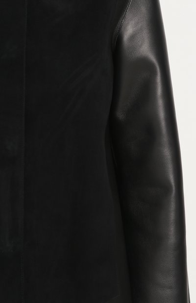Кожаная куртка свободного кроя с замшевой отделкой GIORGIO ARMANI, арт. ZAG06P/ZAP11, фото 5