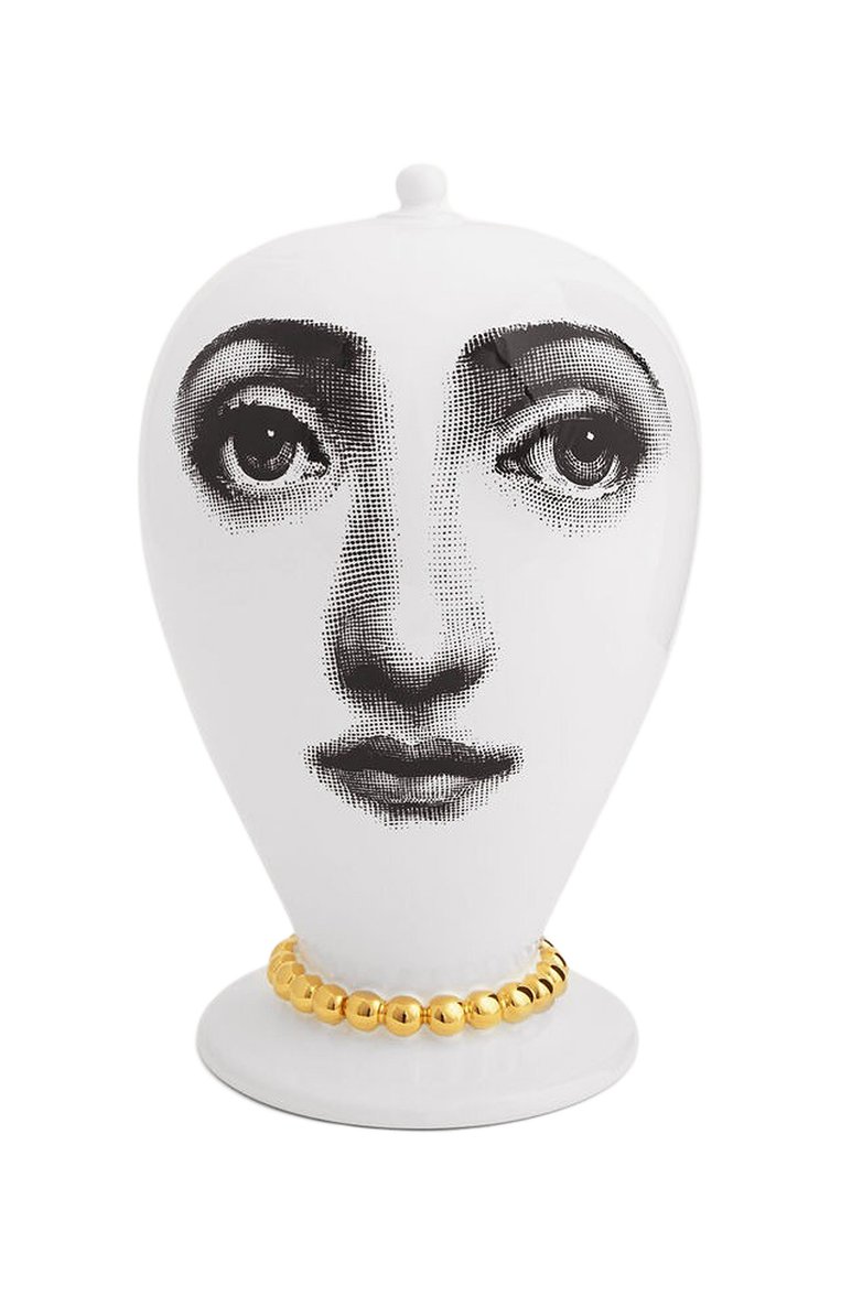 Ваза collana FORNASETTI белого цвета, арт. F0R-10549 | Фото 1 (Региональные ограничения белый список (Axapta Mercury): Не проставлено; Нос: Не проставлено; Ограничения доставки: fragile-2)