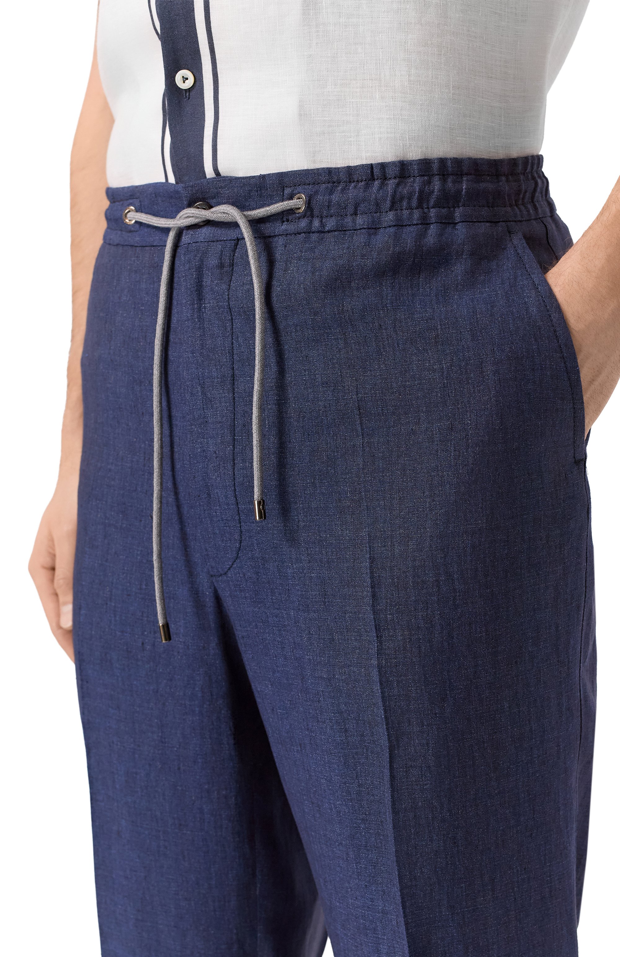 Льняные брюки CORNELIANI, арт. 274L27/2714159, фото 5