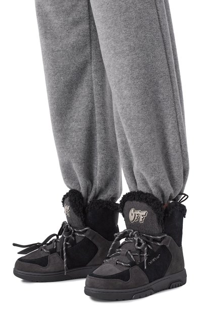 Комбинированные ботинки OFF-WHITE, арт. 0WIY001F25LEA0011011, фото 2