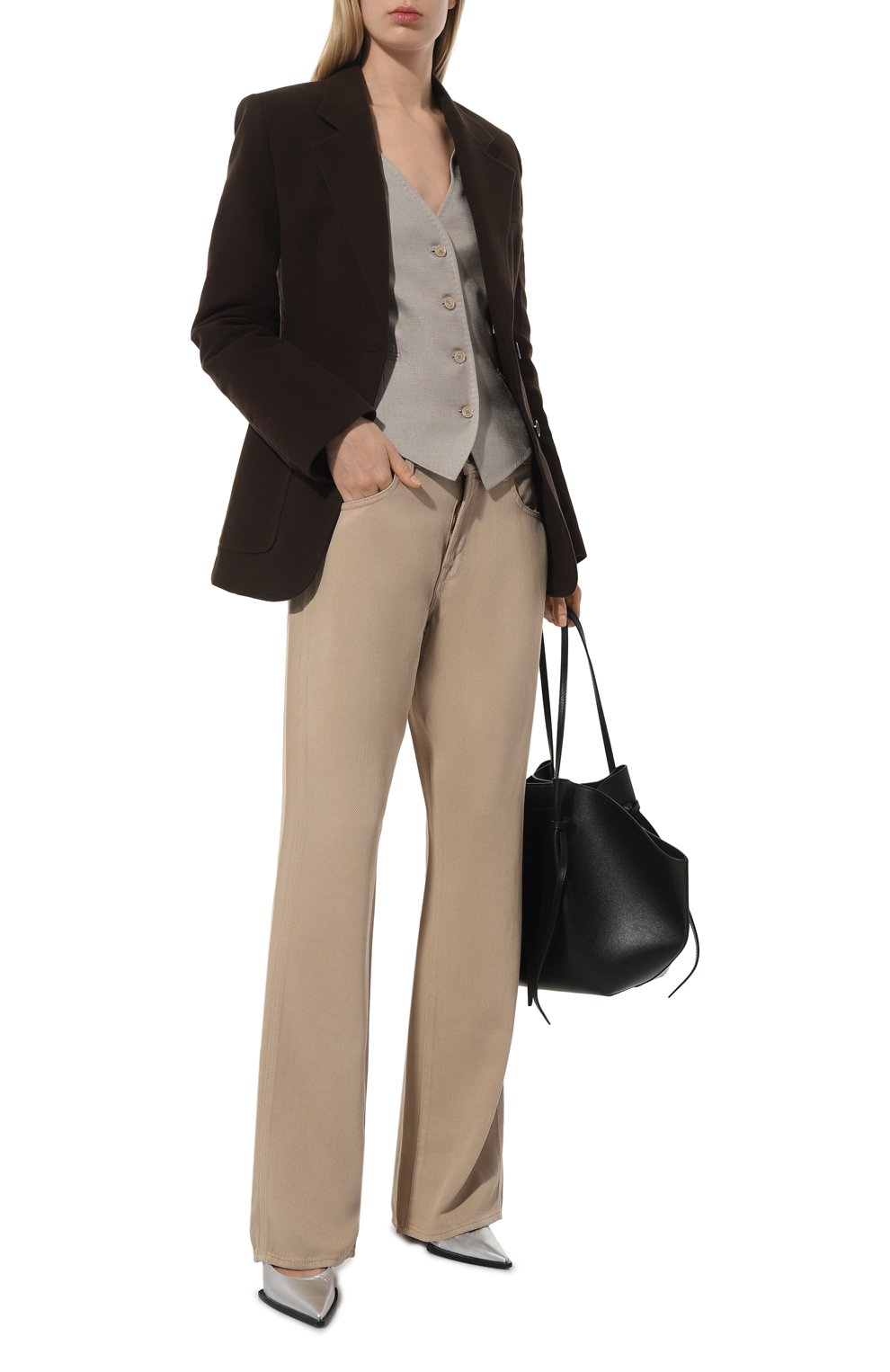 Хлопковый жакет TOTEME, арт. 241-WRZ1048-FB0171, фото 2