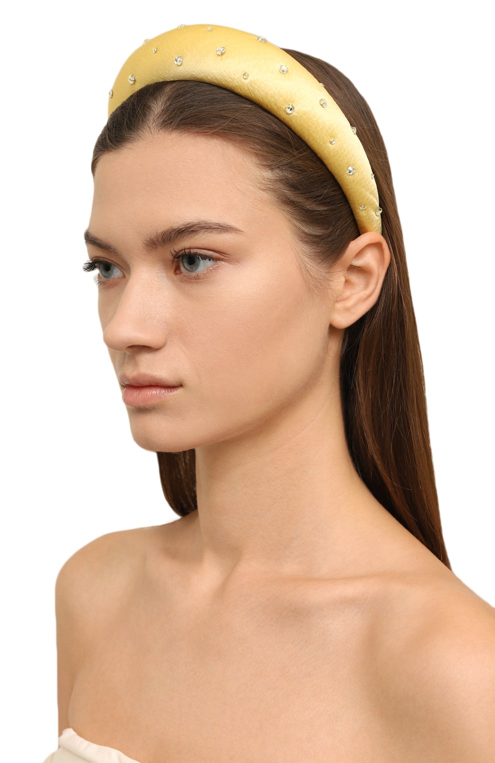 Ободок для волос JENNIFER BEHR желтого цвета по цене 29850 руб., арт. 15BD18, фото 2 Ободок для волос JENNIFER BEHR, арт. 15BD18, фото 2